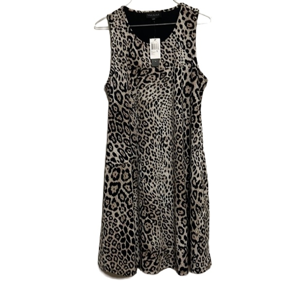 PREMISE Leopard Dress, Multi Colors, Size Medium - Picture 1 of 4